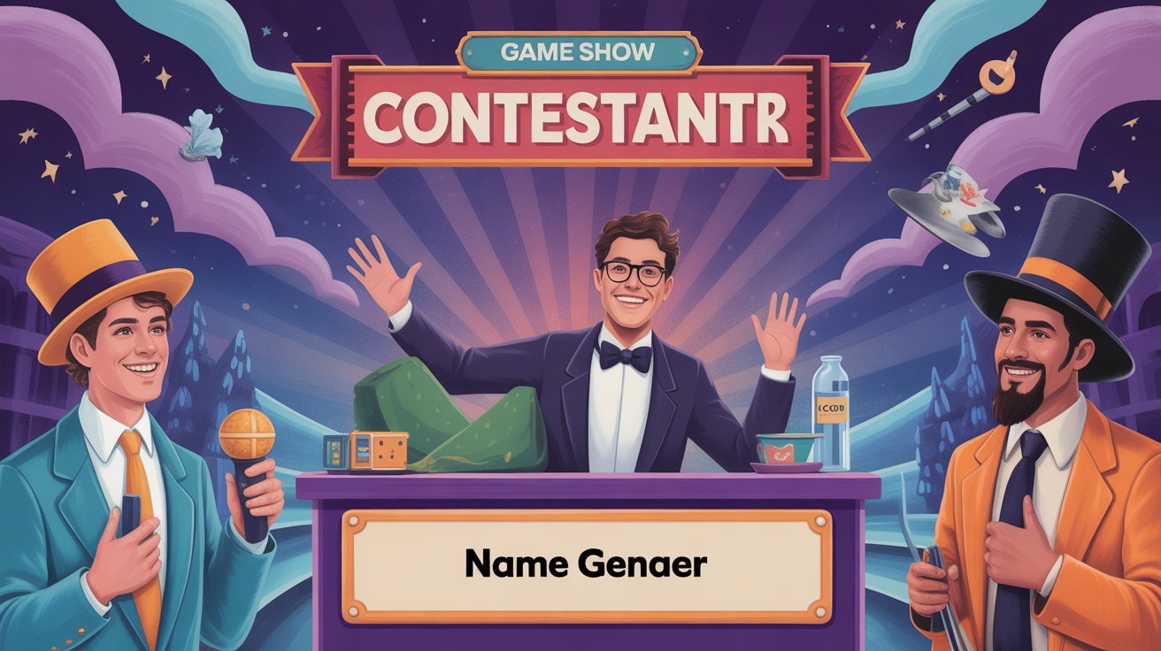 Game Show Contestant Name Generator