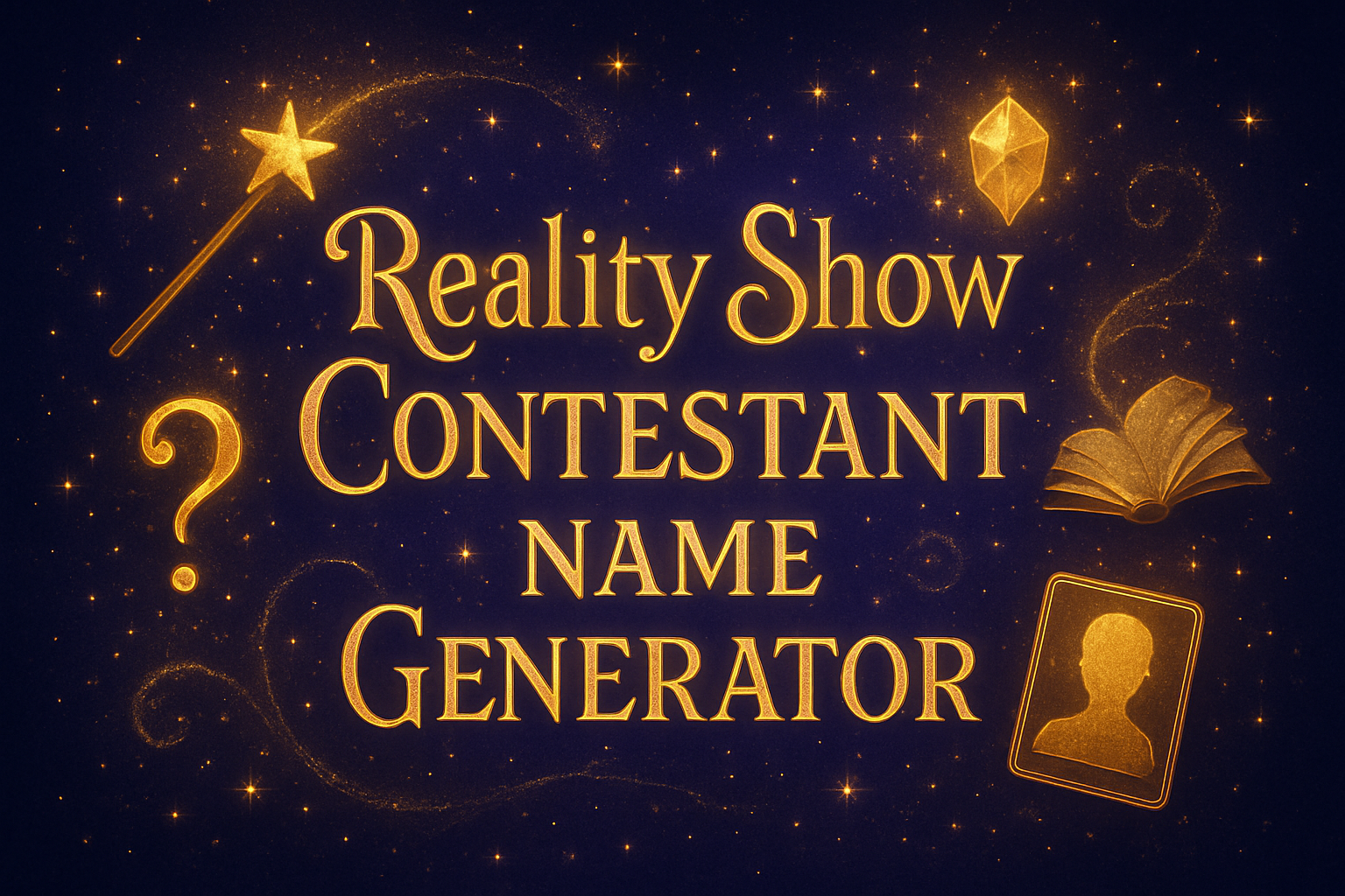 Reality Show Contestant Name Generator
