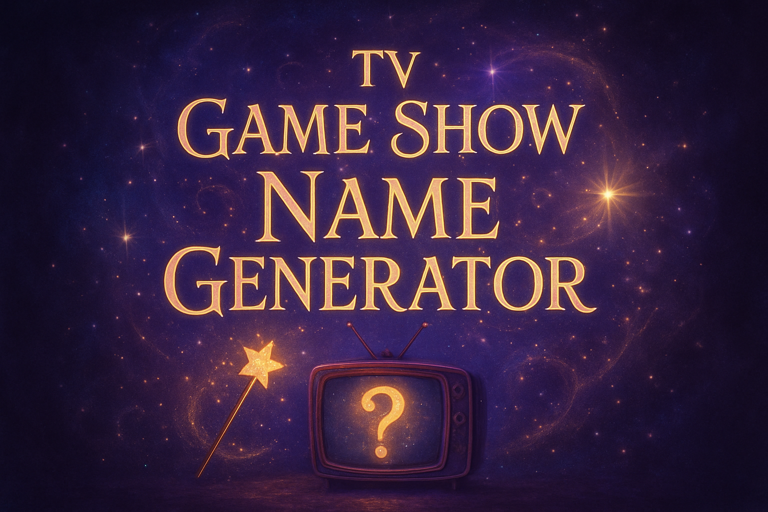 TV Game Show Name Generator