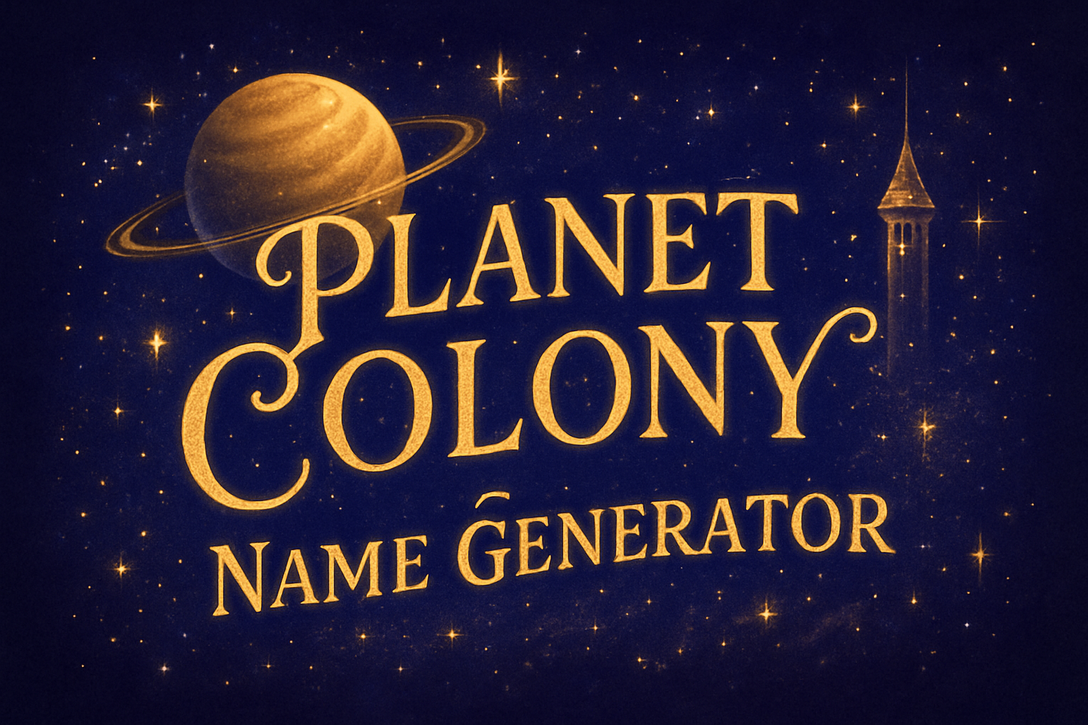 Planet Colony Name Generator