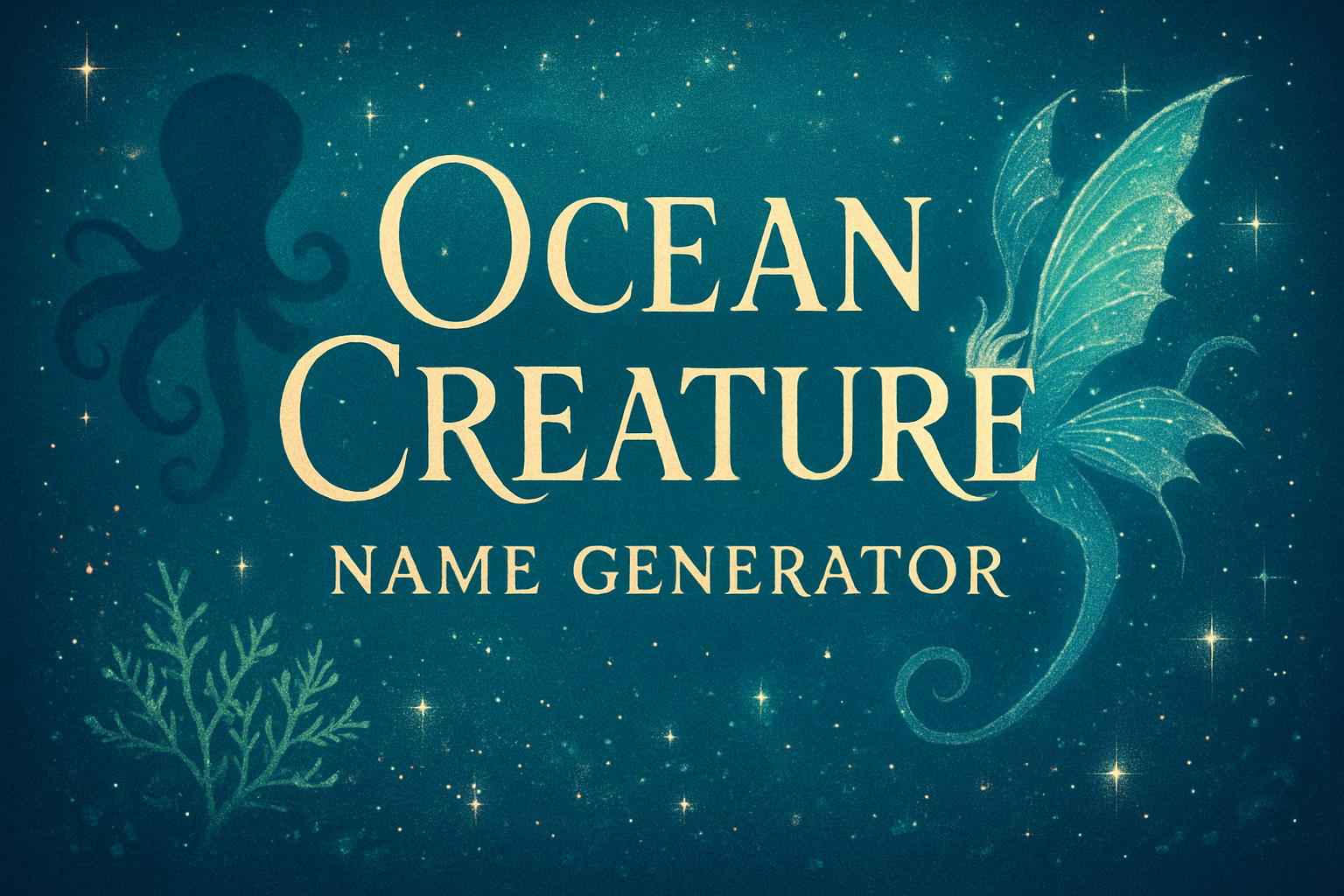 Ocean Creature Name Generator