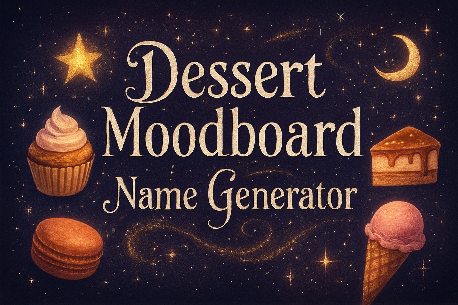 Dessert Moodboard Name Generator