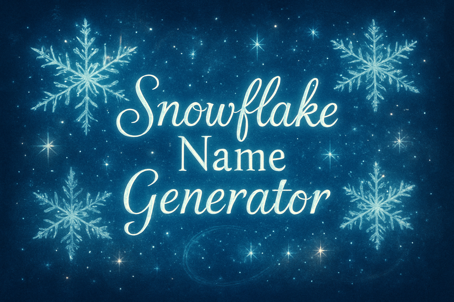 Snowflake Name Generator