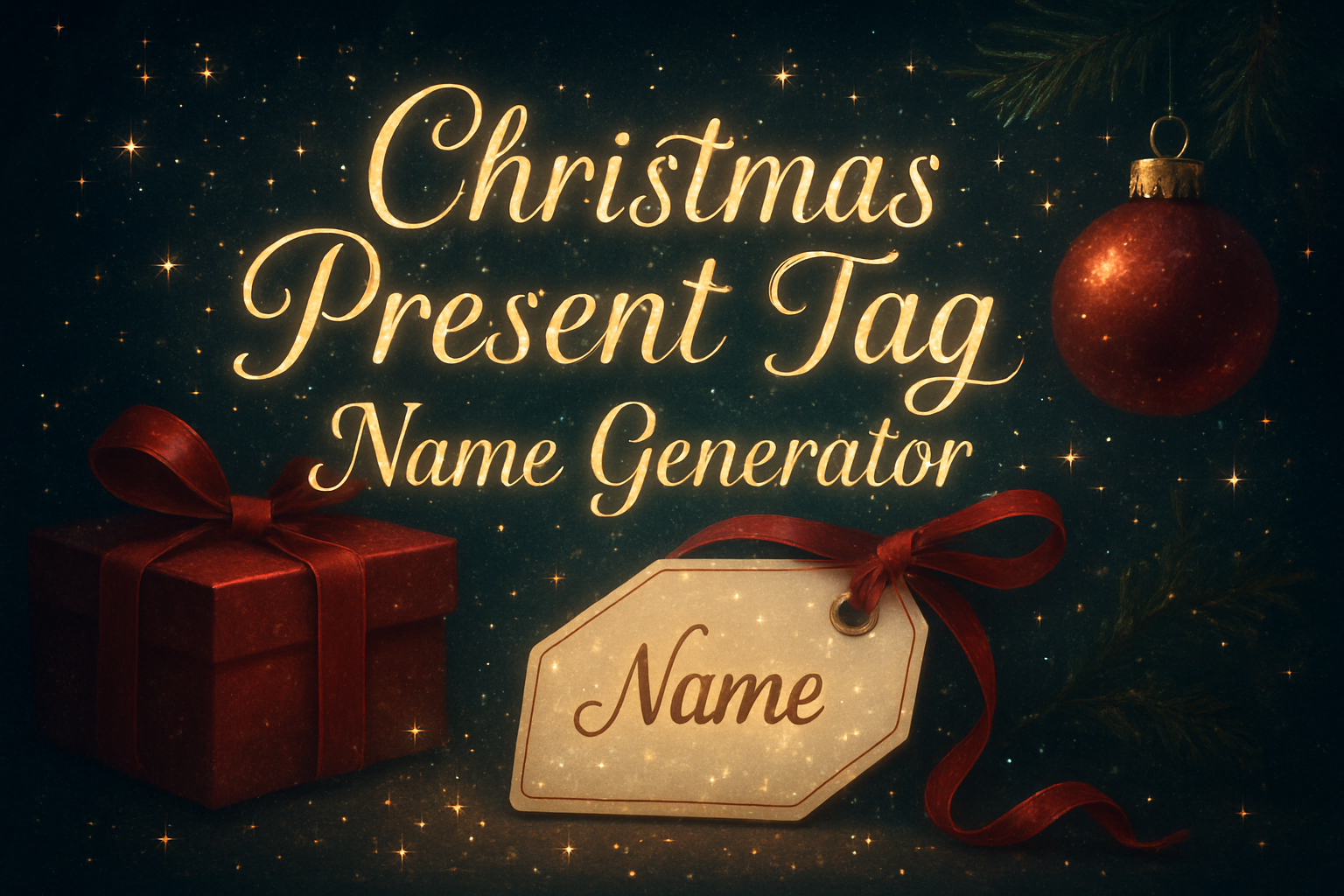 Christmas Present Tag Name Generator