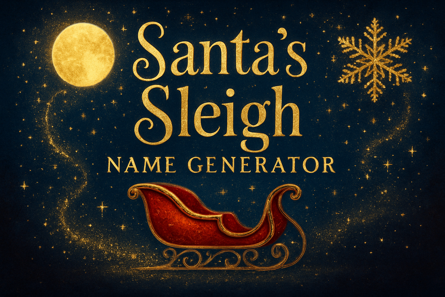 Santa’s Sleigh Name Generator