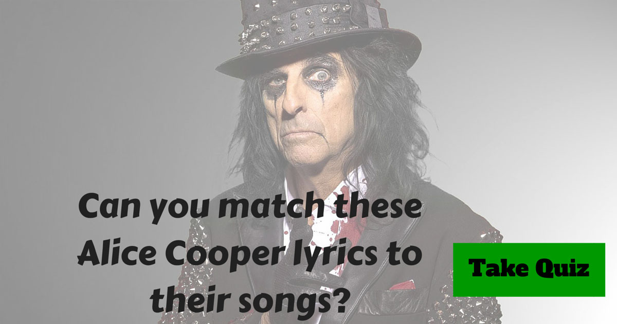 Alice Cooper Lyrics Trivia