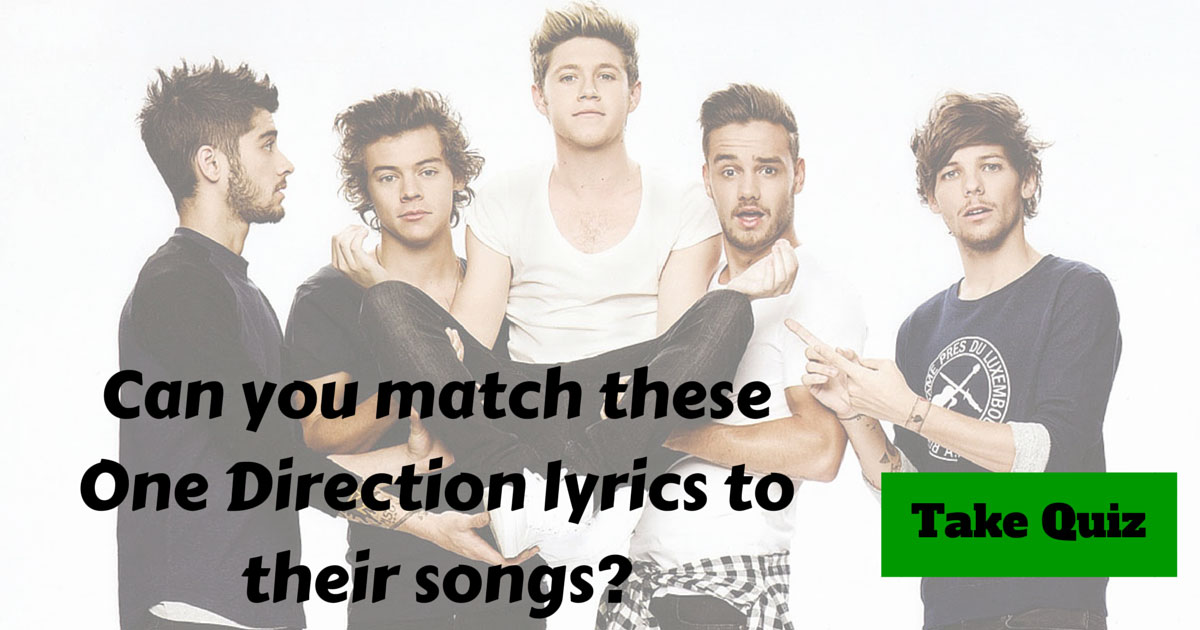 One Direction Lyrics Trivia