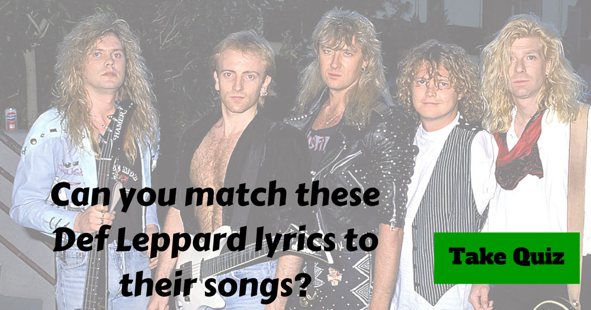Def Leppard Lyrics Trivia